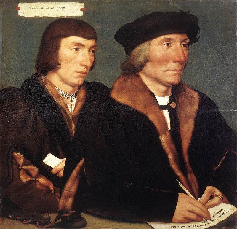 HOLBEIN, Hans the Younger Double Portrait of Sir Thomas Godsalve and His Son John